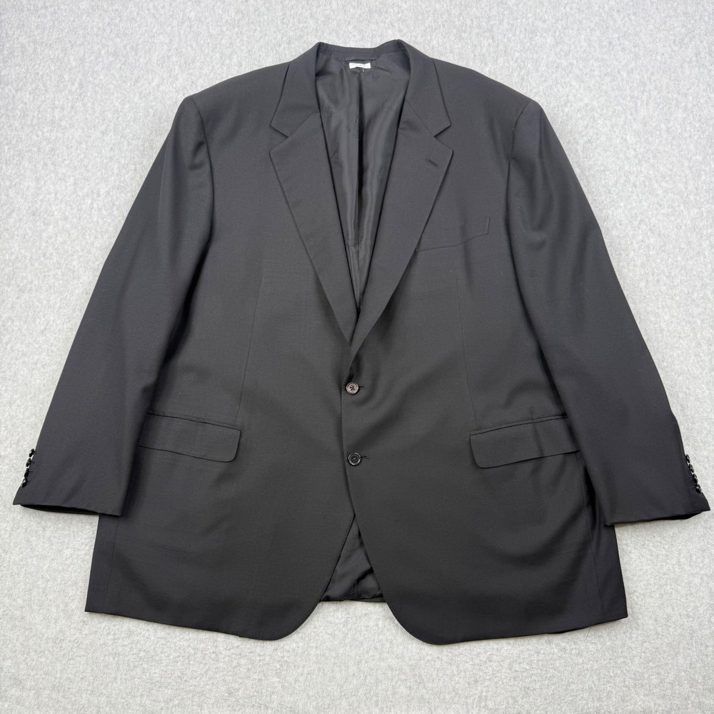 Brioni Blazer Mens 54R Black Wool Neiman Marcus Sport Coat 2 Button Made Italy